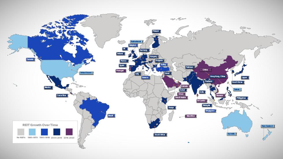 2024 Global REIT map